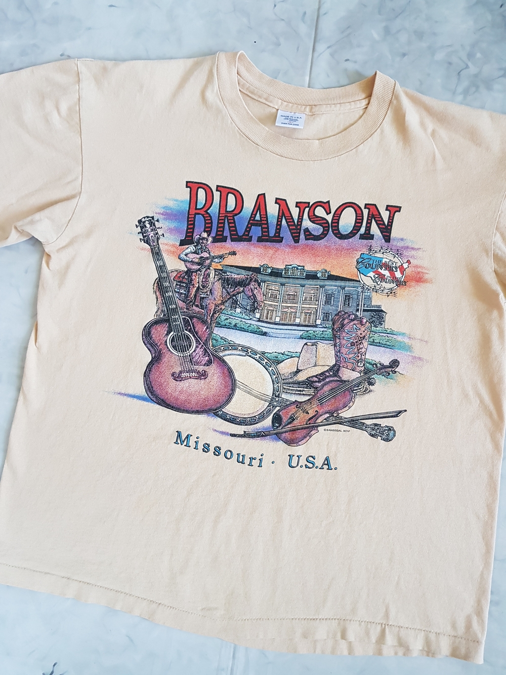 Branson Missouri Graphic Kids T-Shirt - Cream